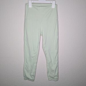 Lululemon Double Lined Align Leggings 25" Delicate Mint 6